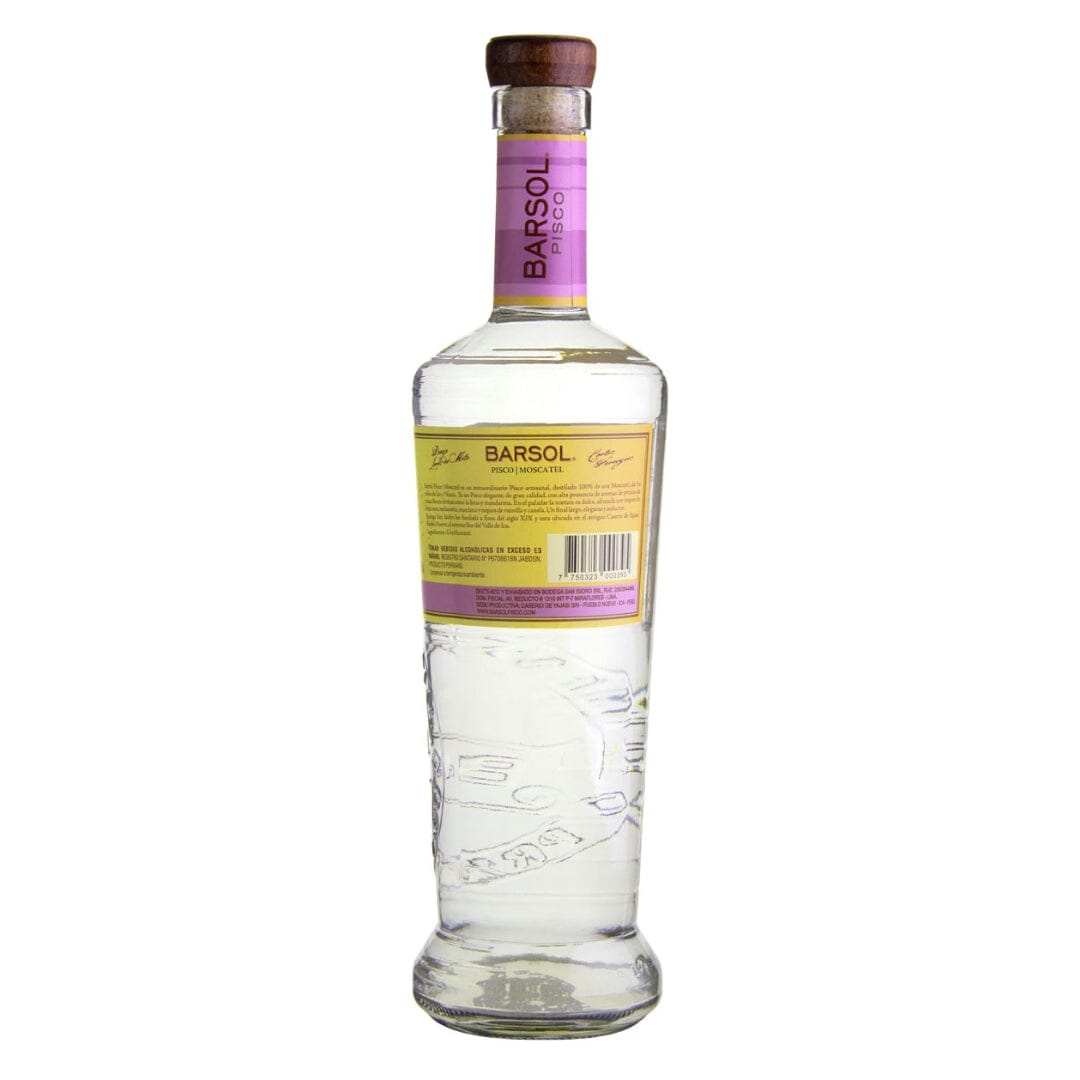 BARSOL Moscatel Pisco - 0,7 – 41,3% - Vol GmbH Trinkabenteuer Liter