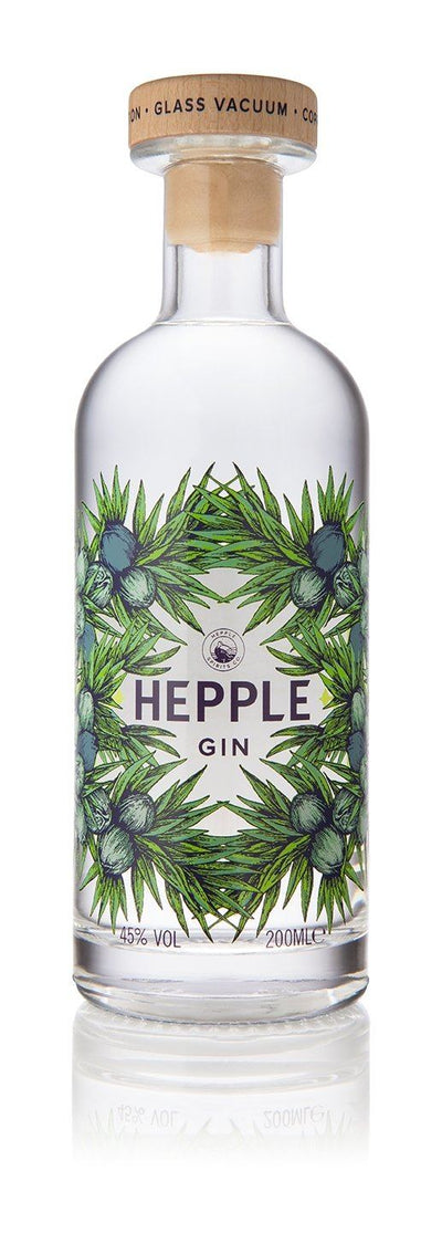 HEPPLE GIN, 0,2 ltr. Vol. 45% - "Die Handtaschen Version" Gin Trinkabenteuer 
